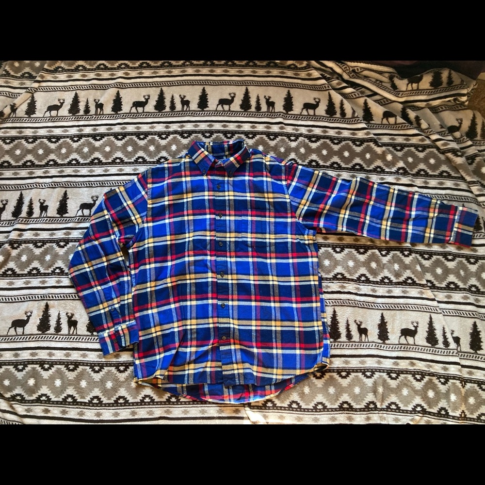 Lands’ End Sz L Flannel Shirt